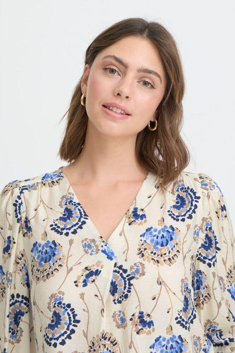 fransa kalia blus skjorta v-neck viskos 20617836