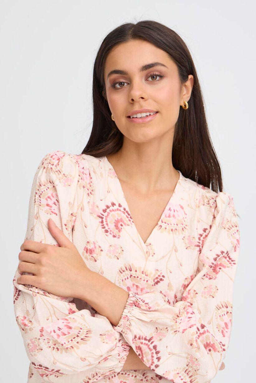 fransa kalia blus skjorta v-neck viskos 20617836