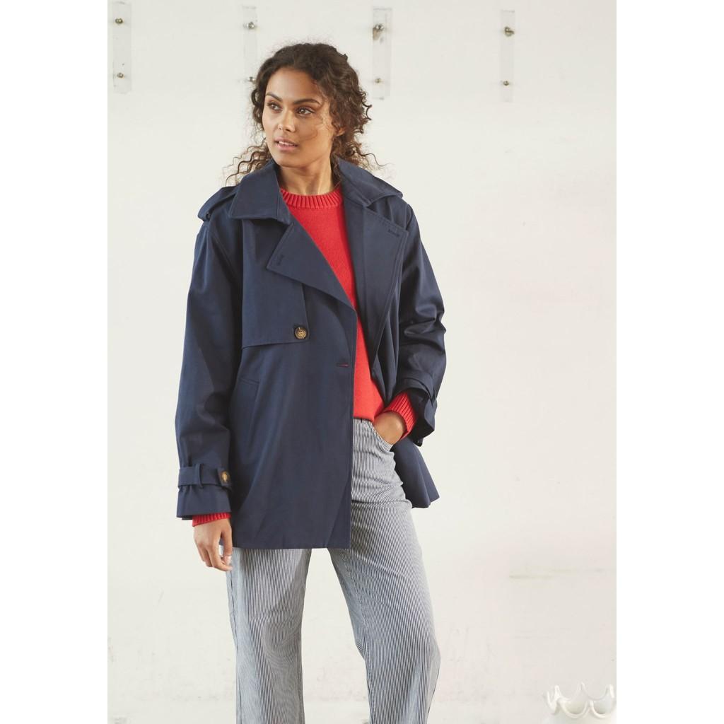 isay lili trenchcoat jacka klassisk ledig bomull 57844