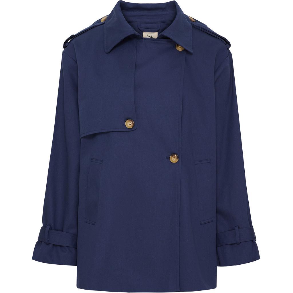 isay lili trenchcoat jacka klassisk ledig bomull 57844
