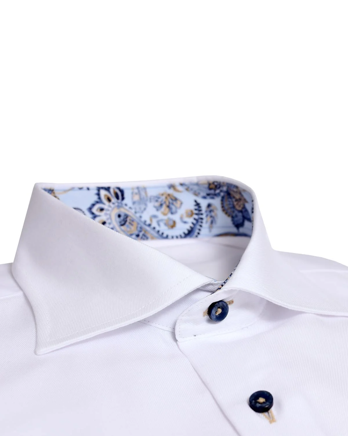 oscar skjorta kontrast mönster krage manchett 6709-35 wrinkle free