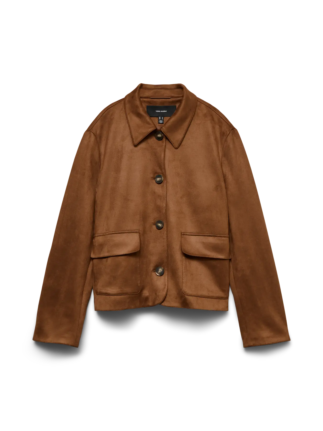 vero moda jose kelly kort jacka fuskmocca knappar 10338632