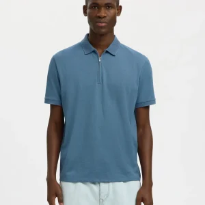 selected homme fave zip pike polo funktion dragkedja 16079026