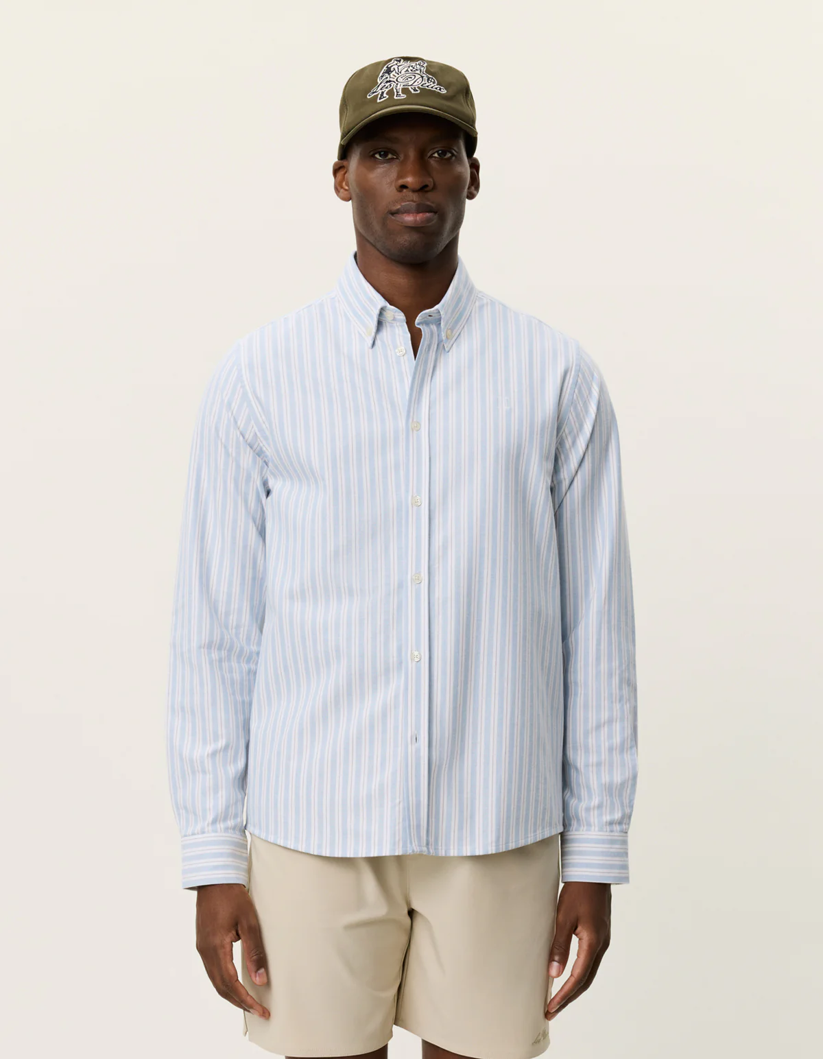 les deux kondrad skjorta randig oxford button down 1001316