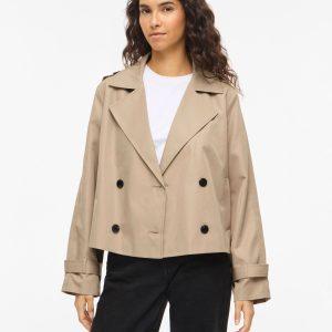 vila addison short trech jacka dubbelkläppt 14112093