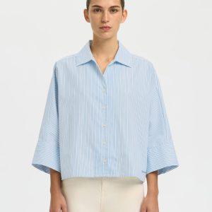 selected woman femme ester shirt skjorta boxy 16100618