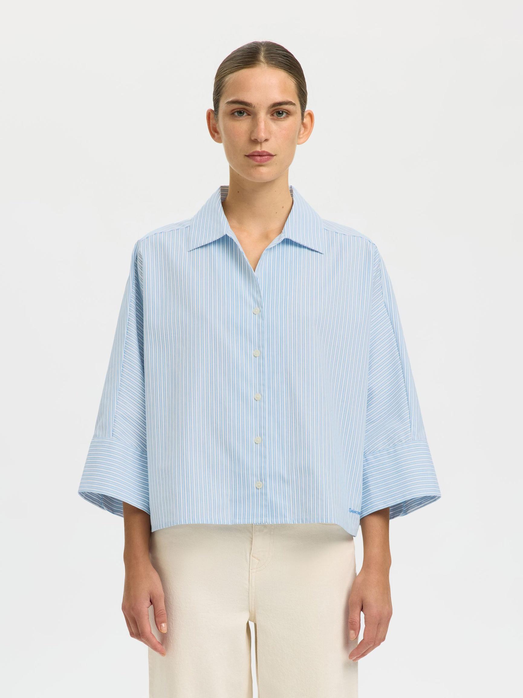 selected woman femme ester shirt skjorta boxy 16100618