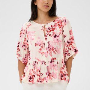 part two azelia top blommor viskos 30310421