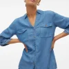 vero moda bree tencel shirt skjorta mjuk ledig 10304863