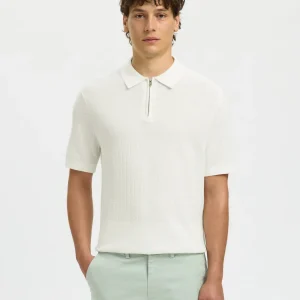 selected crane knit kortärm pike polo stickad 16096388