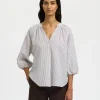selected woman cleo alberta linen shirt 16099877