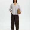 selected woman cleo alberta linen shirt 16099877