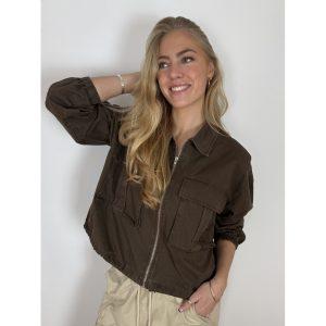 continue jacka carrie bomber army bomull 15110