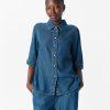 object frame skjorta denim tencel 23046164
