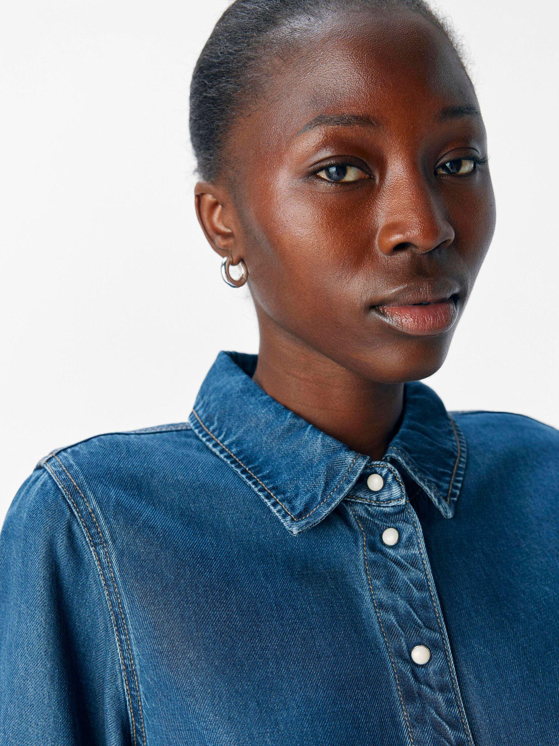 object frame skjorta denim tencel 23046164