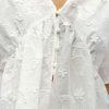 object lora top blus v-neck spets broderi 23048812