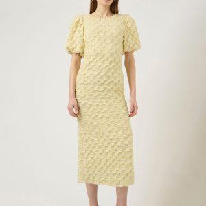 YAS miamaja klänning maxi lång fest fin kortärm 26039504