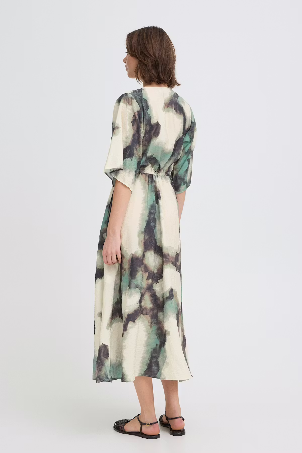 fransa ayla dress klänning viskos ankellång v-neck 20617498