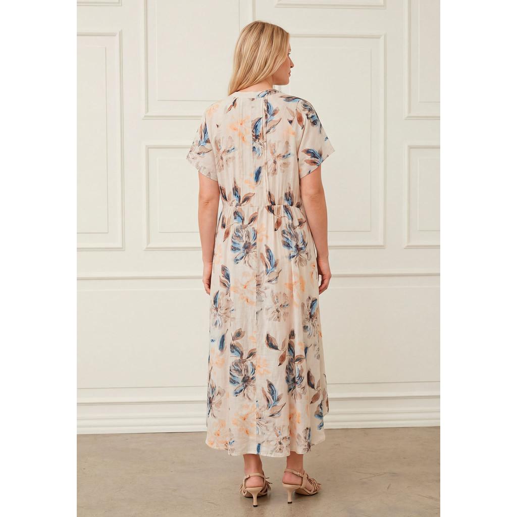 isay ane new dress klänning maxi blommor kortärm 57893