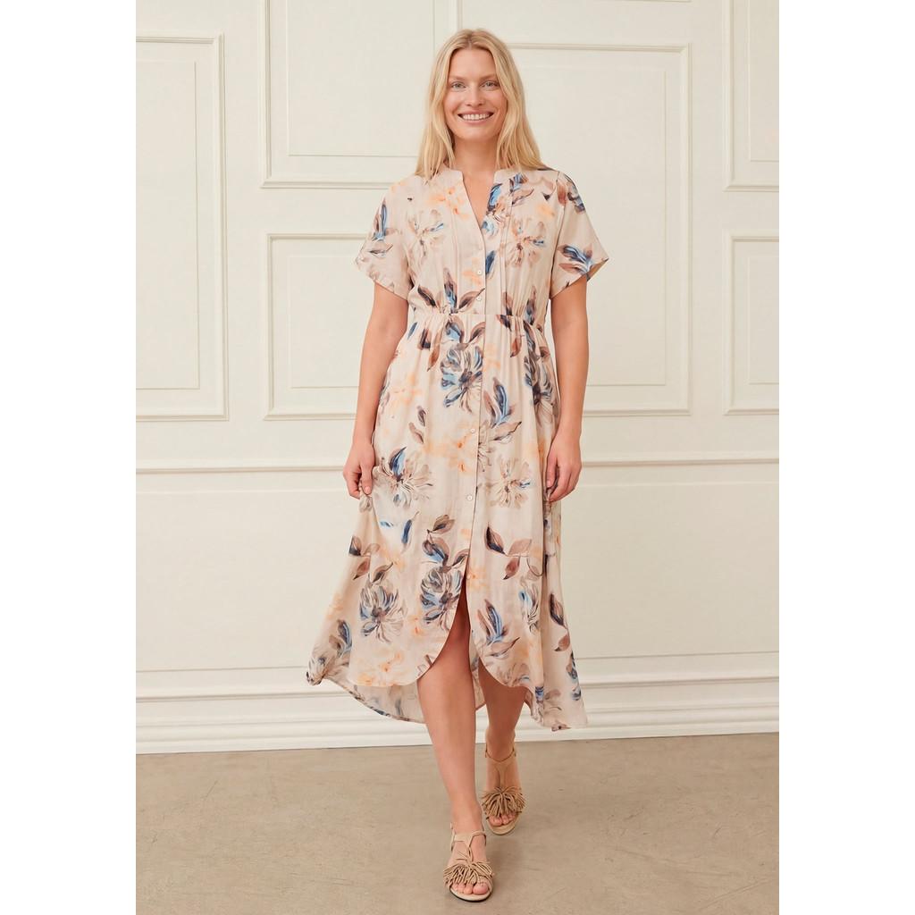 isay ane new dress klänning maxi blommor kortärm 57893