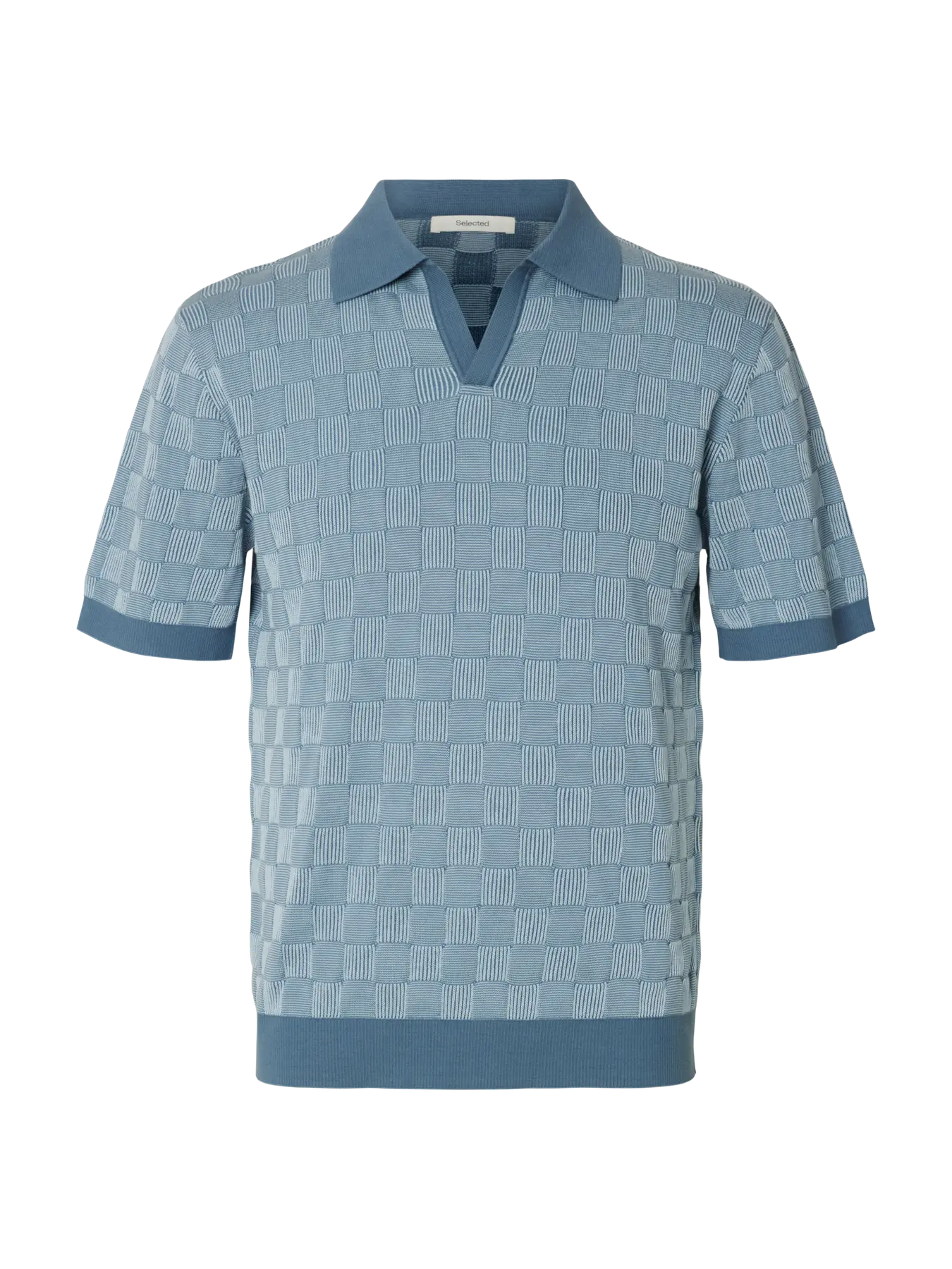 selected homme milas knit relaxed polo tenniströja bomull 16100069
