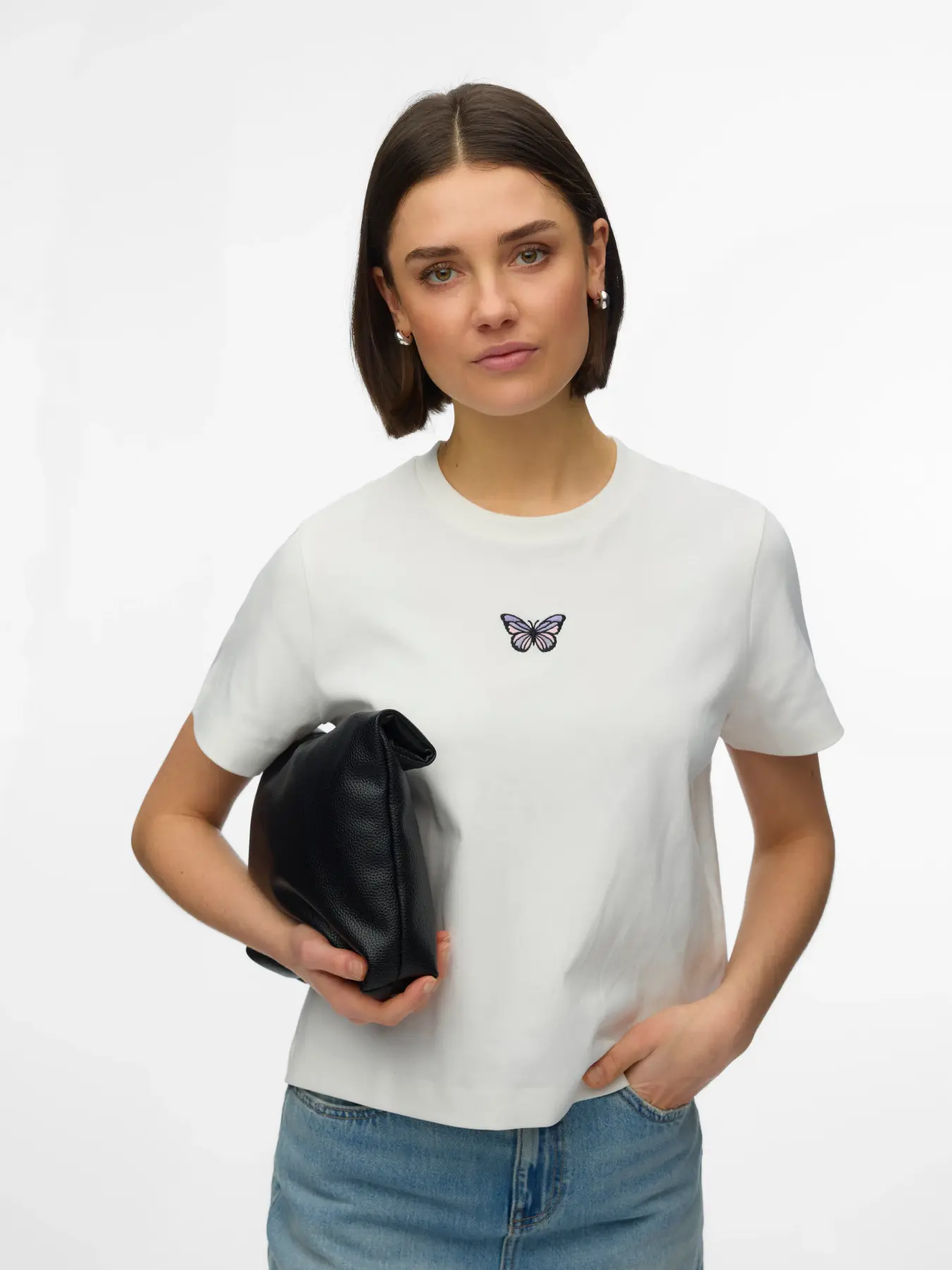 vero moda sara mette top t-shirt bomull tryck kortärm 10311633