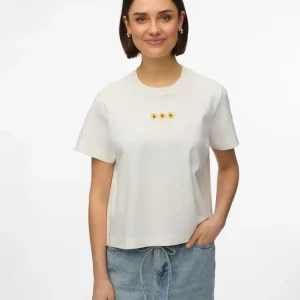 vero moda sara mette top t-shirt bomull tryck kortärm 10311633
