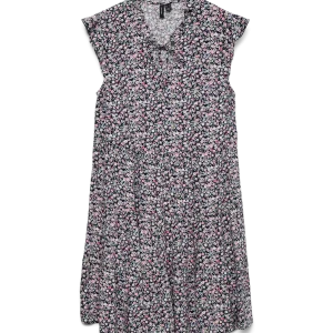 vero moda alba kort klänning viskos ärmlös mönster kort 10342656