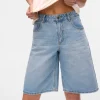 vero moda raila denimshorts knälång ledig 10334376