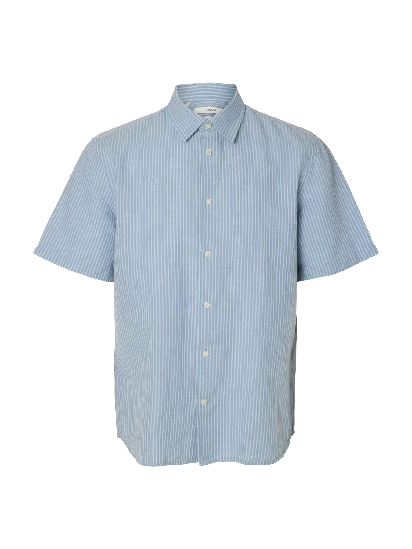 selected man claus clay linenblend shirt skjorta kortärm 16101200