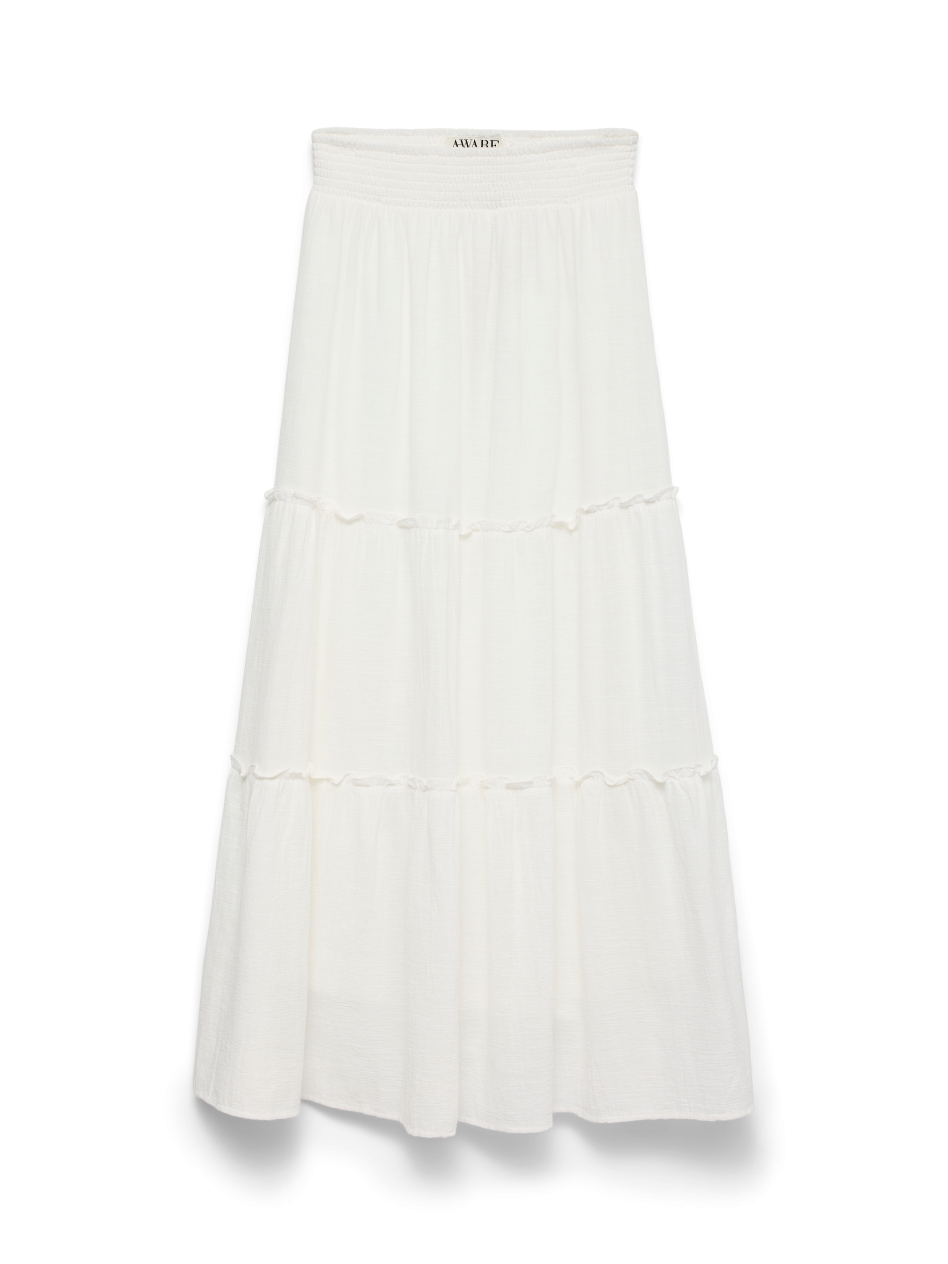 vero moda keeley kjol highwaist resår i midjan 10316487