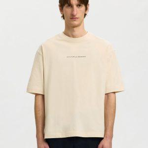 selected men relaxed norman license tee backprint bomull ledig 16101616
