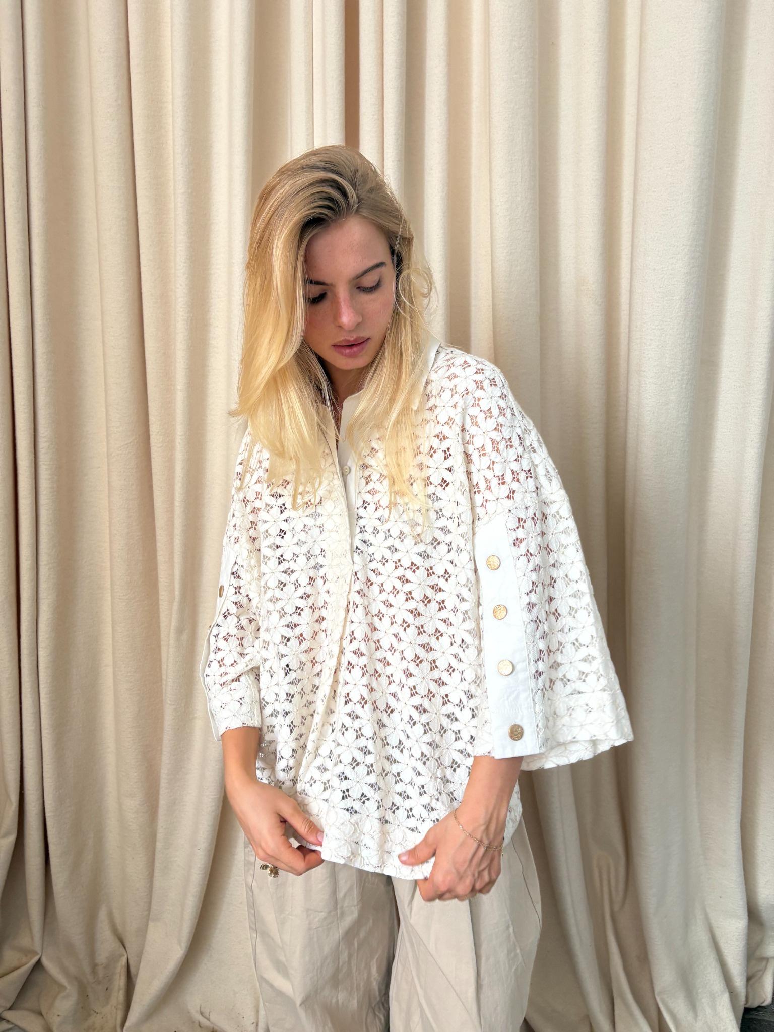 continue klara lace shirt bomull spets 15301