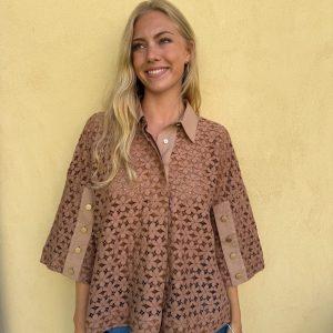 continue klara lace shirt bomull spets 15301