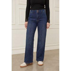 isay bologna jeans söm fram vid rak lång denim 57226