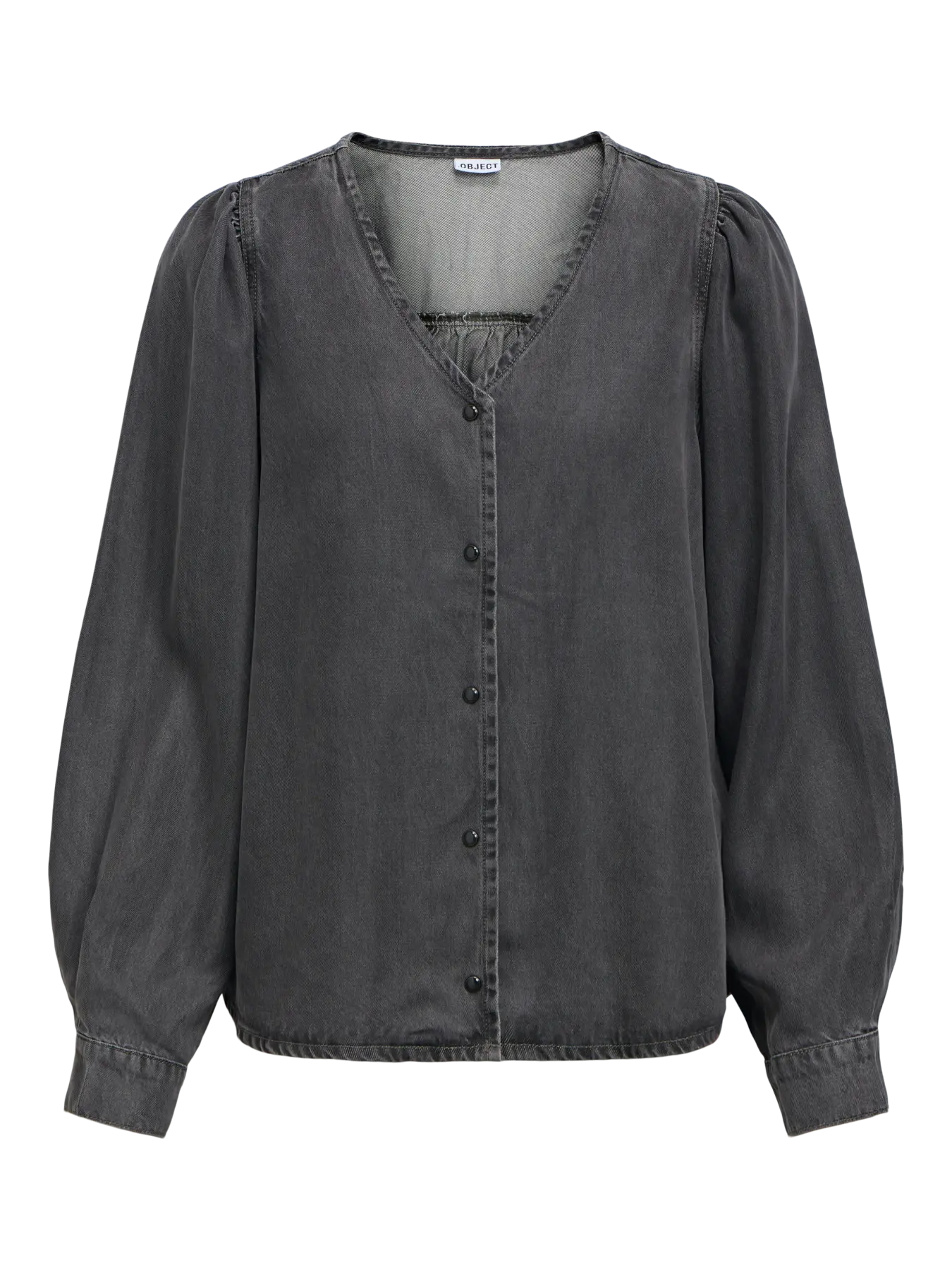 object frame v-ringad top långärm tencel mjuk 23049486