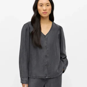 object frame v-ringad top långärm tencel mjuk 23049486