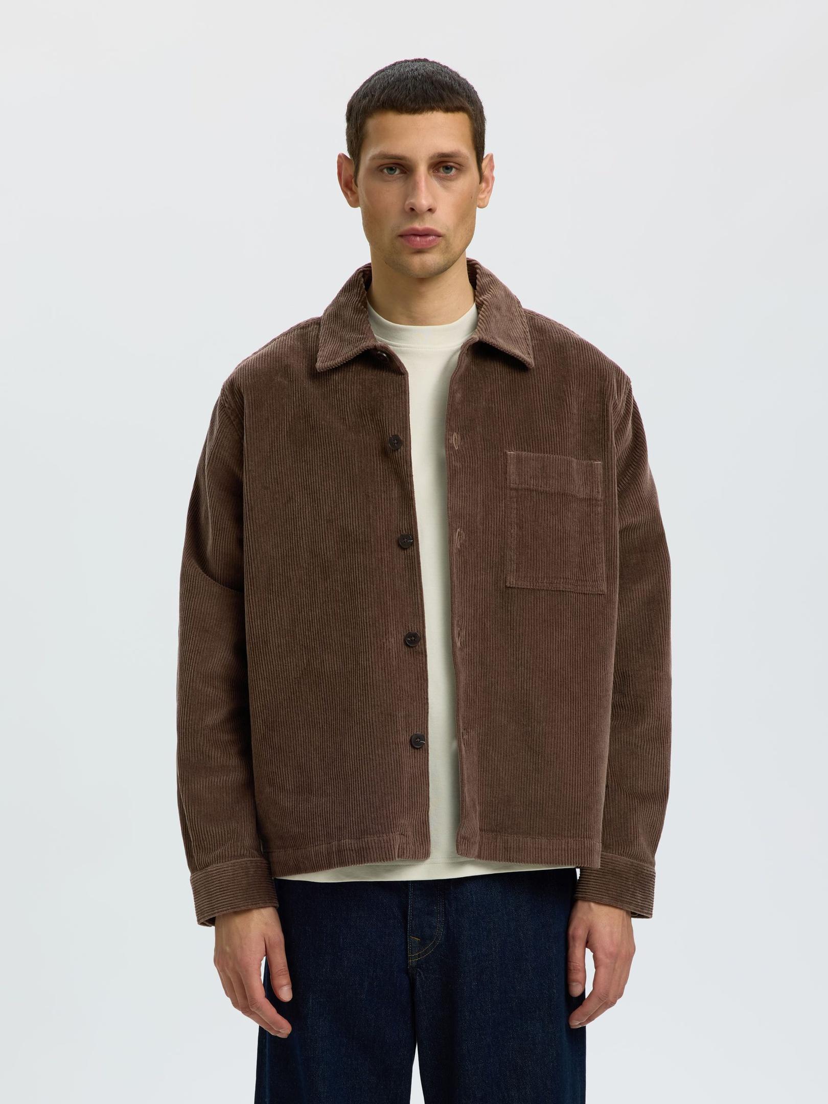 selected man otto-kris overshirt manchester cord 16102234