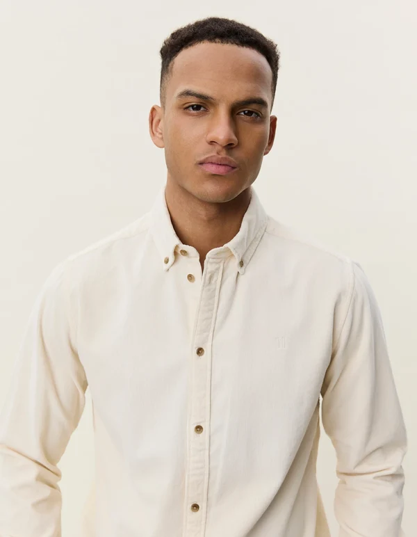 les deux manchester skjorta pinwale corduroy shirt mjuk buttondown 1002201