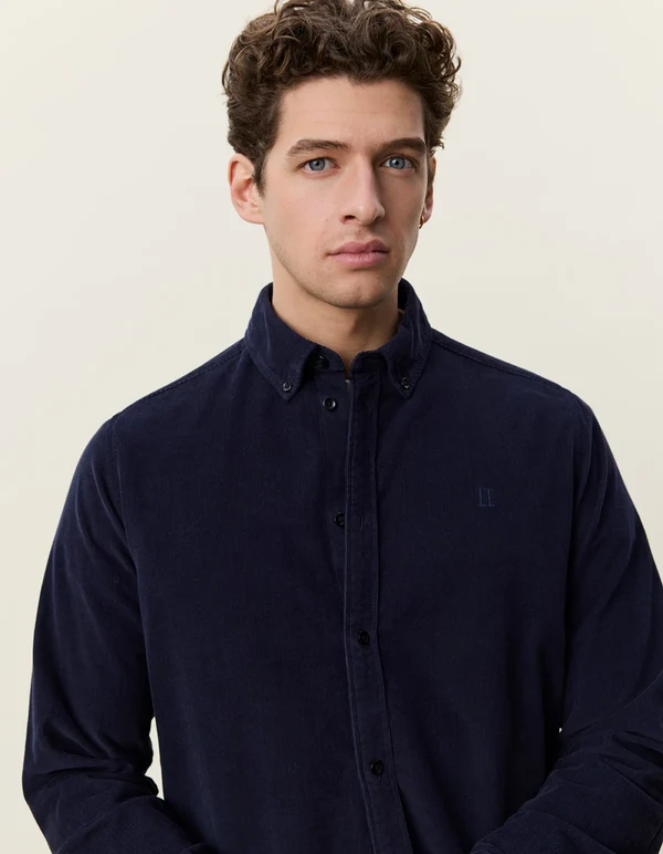 les deux manchester skjorta pinwale corduroy shirt mjuk buttondown 1002201