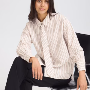 fransa zaba skjorta shirt randig loosepassform 20618097