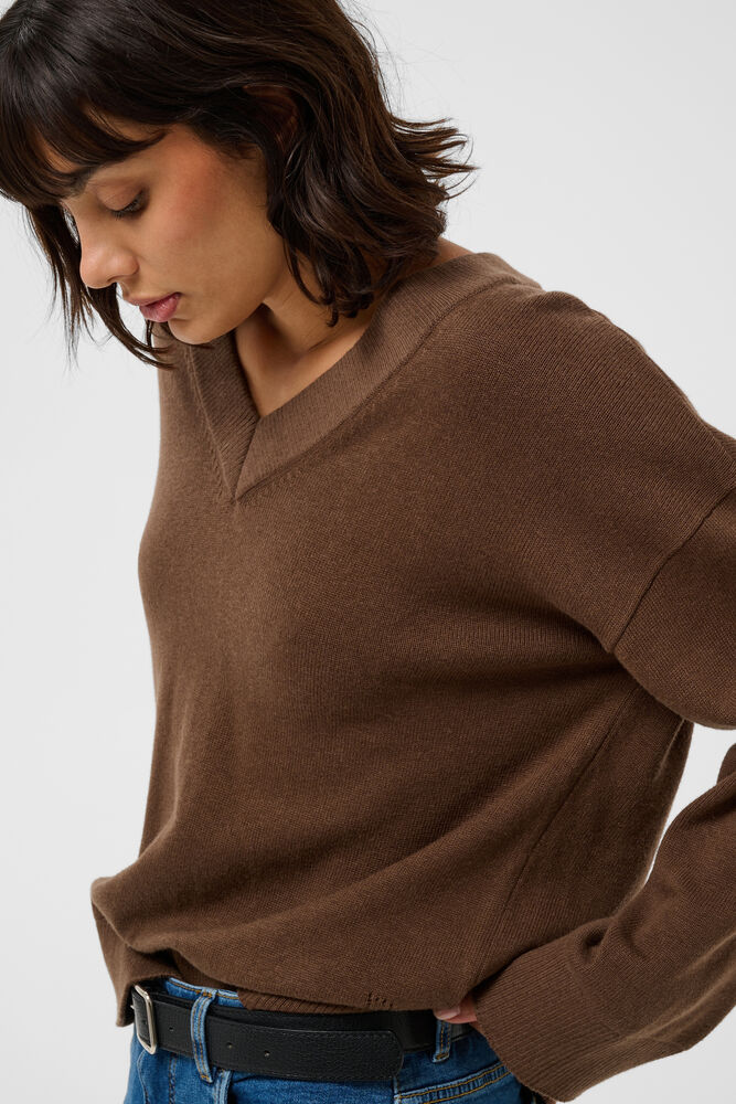 part two tröja charlin v-neck stickad bomull cashmere 30310834