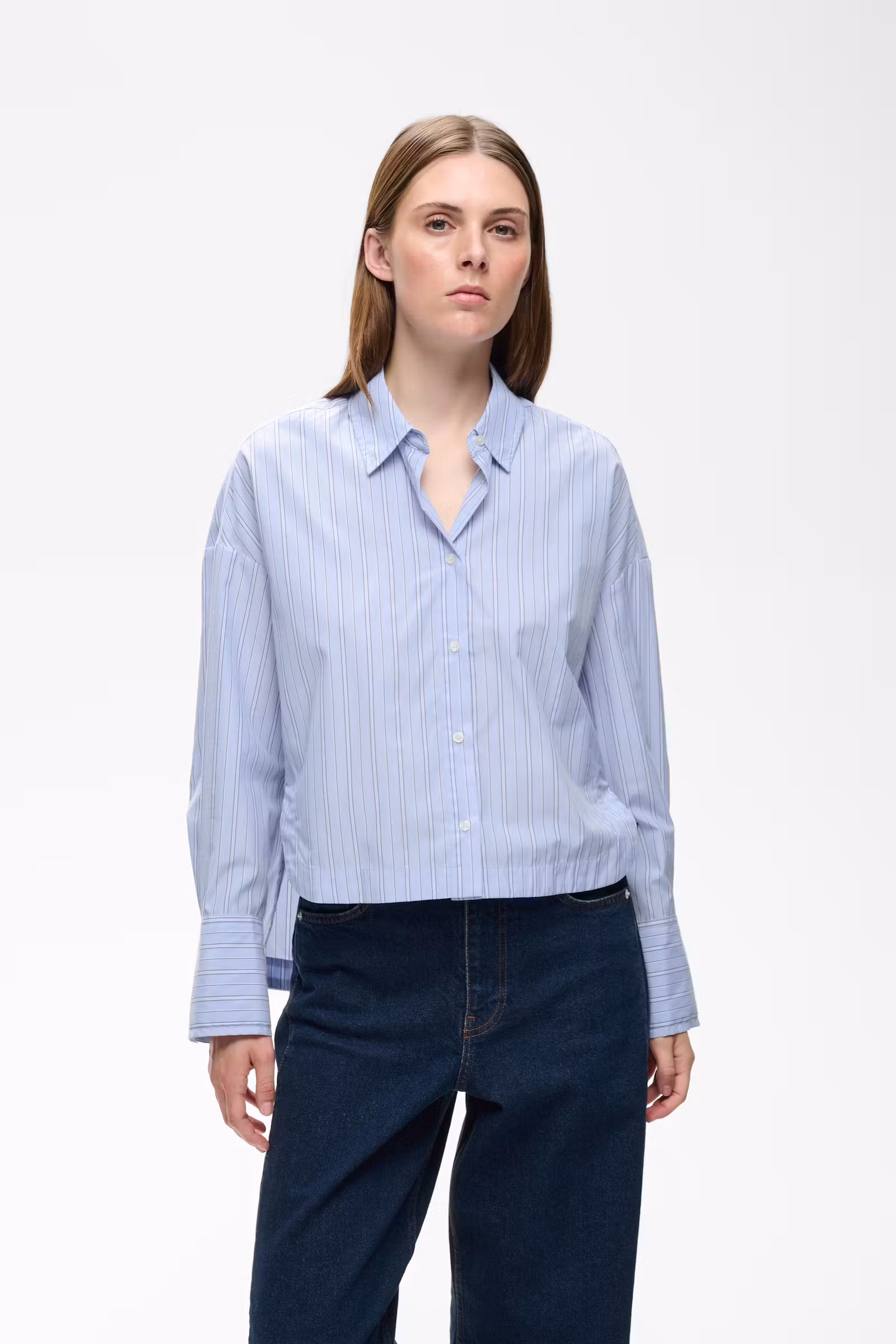 in wear dobby stripe skjorta bomull randig 30112804