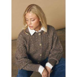 isay anna cable kofta cardigan stickad 57982