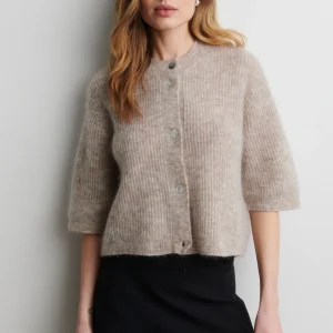 second female andrea knit rib cardigan kofta mohair 58367