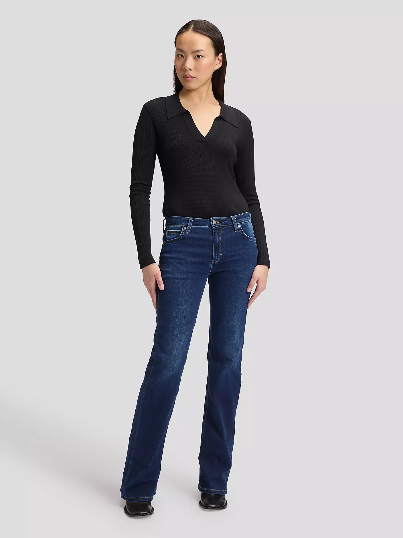 lee jeans lana mid rise bootcyt jeans denim 112385881
