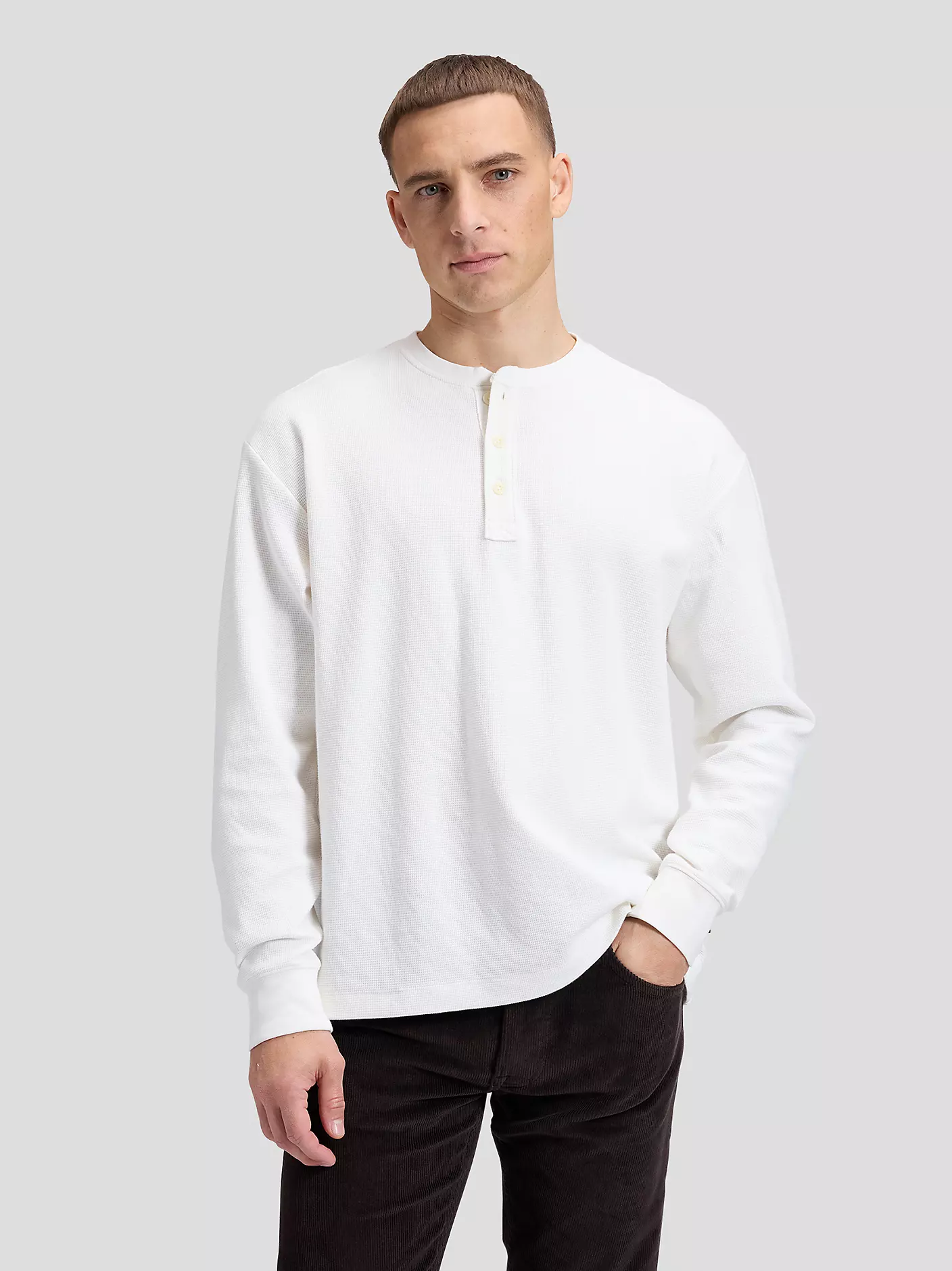 lee jeans henley tröja långärm bomull 11238641