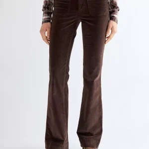 wrangler flare trouses byxa utsvängd utanpåvicka bomull 112386750