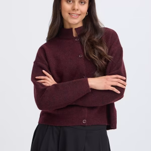 fransa sanny cardigan kofta stickad högkrage 20618298