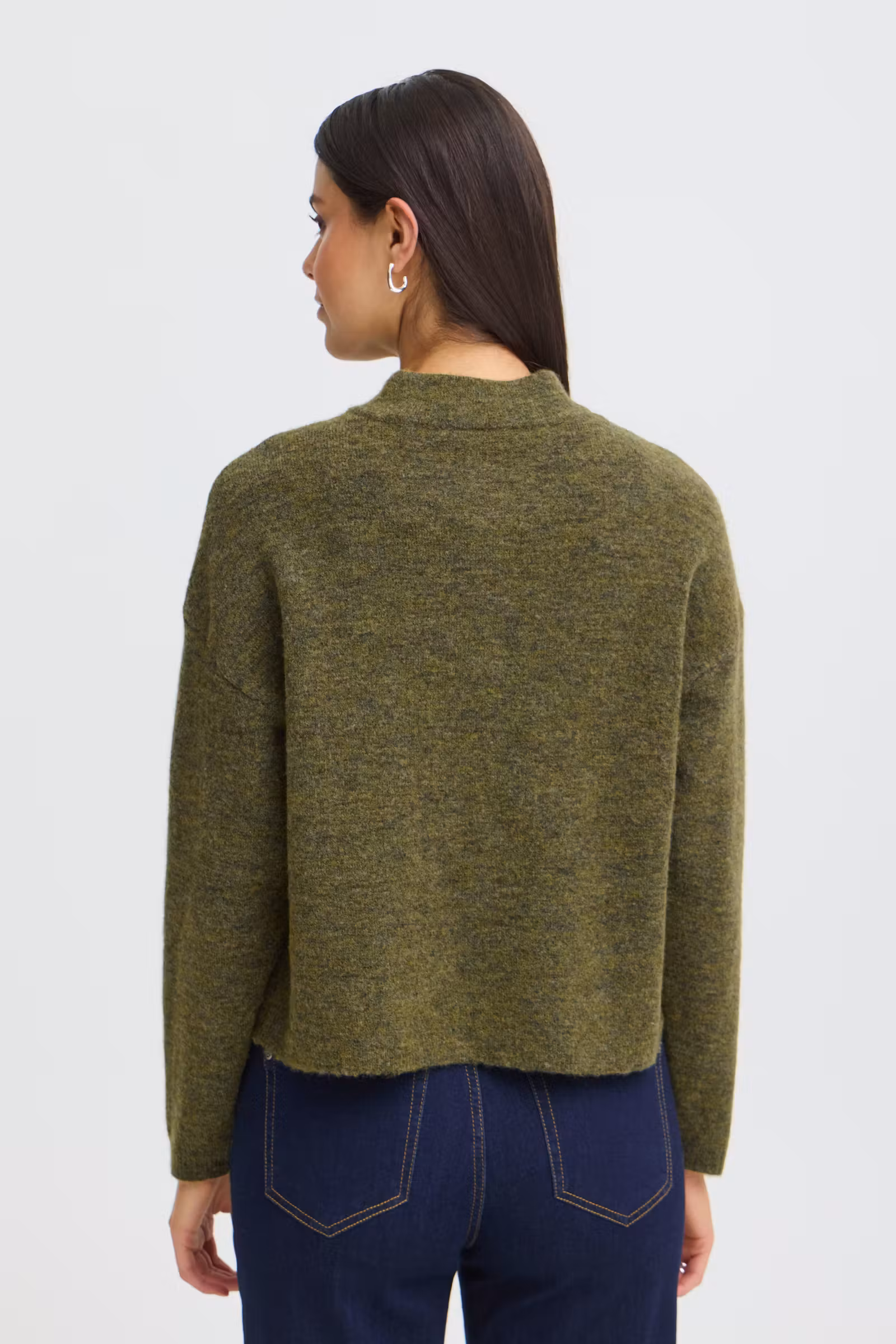 fransa sanny cardigan kofta stickad högkrage 20618298
